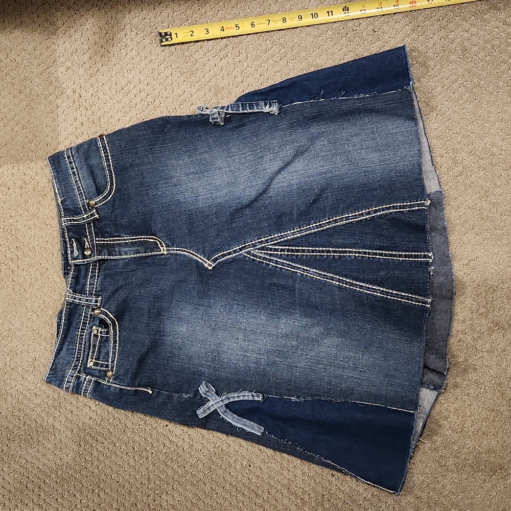 UPcycled  CODE BLEU SKIRT.  sz 10 Code Bleu